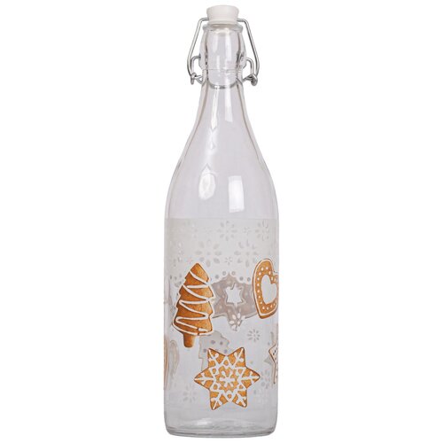 фото Бутылка с бугельной крышкой cerve "рождественское печенье" 1000 мл
