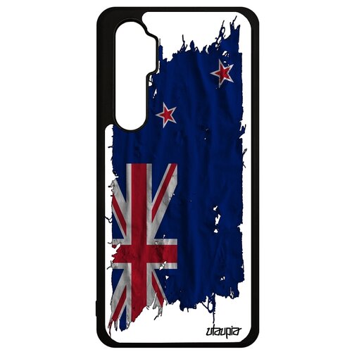 фото Чехол для телефона mi note 10 lite, "флаг новой зеландии на ткани" государственный страна utaupia