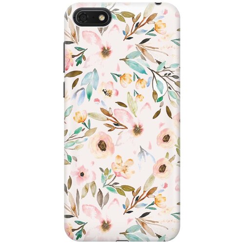 фото Re:paчехол - накладка artcolor для huawei y5 (2018) / y5 prime (2018) / honor 7s / honor 7a с принтом "розовая нежность"