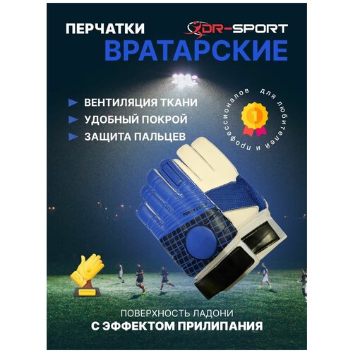 фото Перчатки футбольные вратарские пвх 11 dr-sport