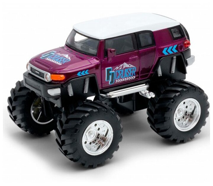 Монстр-трак Welly Toyota FJ Cruiser Big Wheel Monster (47003S) 1:34 10 см