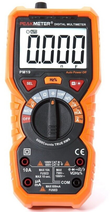 Мультиметр цифровой Peakmeter PM19