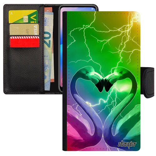 фото Чехол-книжка на мобильный iphone se 2020, "фламинго" самец символ utaupia