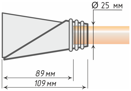 Наконечники для карниза OLEXDECO «Дункан» для труб диаметром 25 мм. Хром матовый/Хром