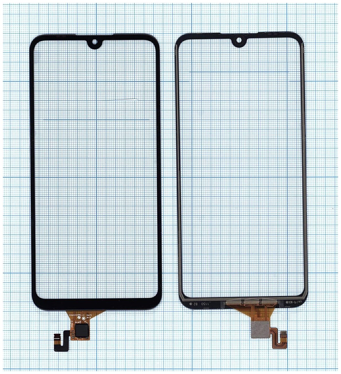 Сенсорное стекло (тачскрин) для Xiaomi Mi Play черное