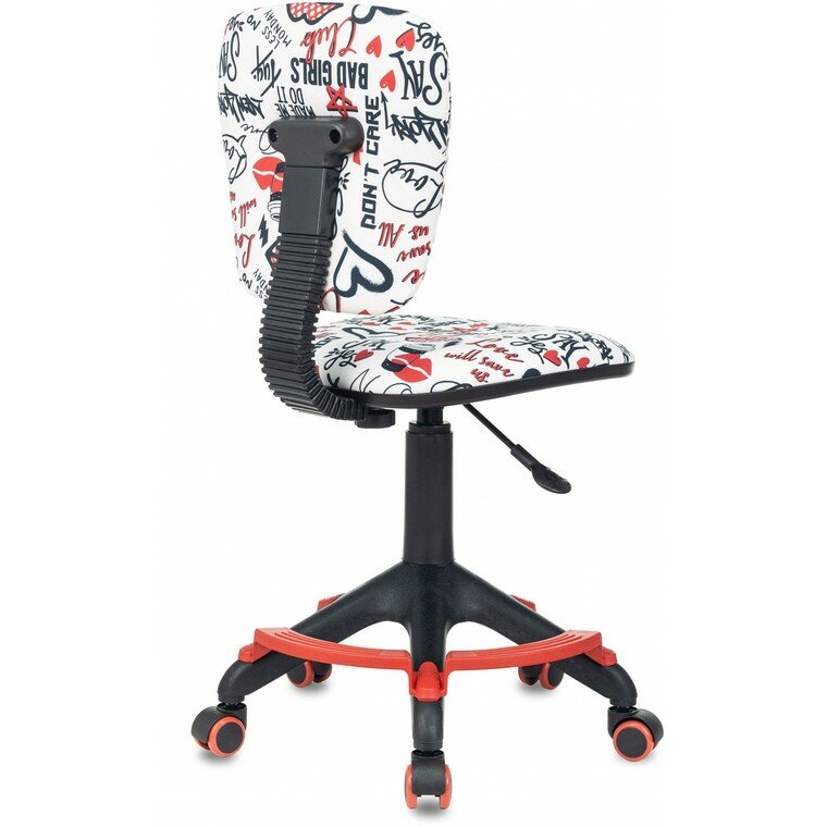 Компьютерное кресло Бюрократ CH-204-F детское, обивка: текстиль, цвет: красные губы - фотография № 3