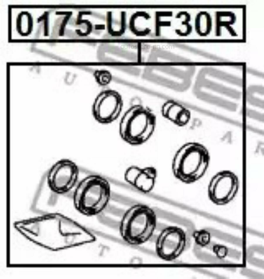 FEBEST 0175UCF30R Ремкомплект задн суппорта LEXUS LS430/CELSIOR UCF30 2000-2006 0175-UCF30R