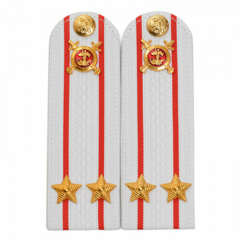 Погоны МВД белые подполковник с петлицей, Материал Картонные