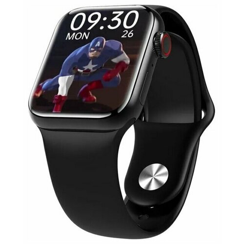 Смарт часы M26 Plus Smart Watch Wireless Charging IOSAndroid с магнитной зарядкой 44mm Black черный 425000₽