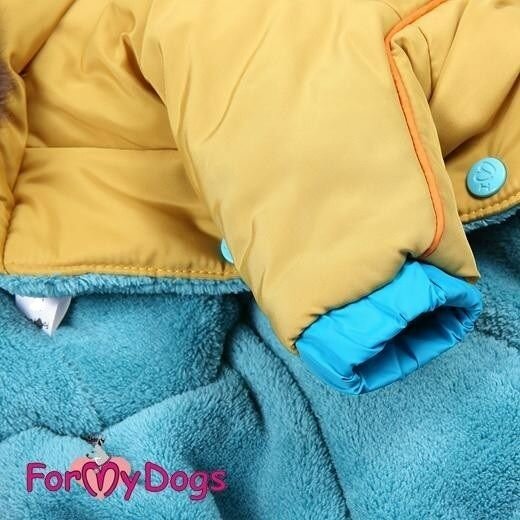 Комбинезон зимний для мини собак ForMyDogs "Хипстеры", мальчик, размер 10 (спина 25 см, грудь 32-33 см) - фотография № 3