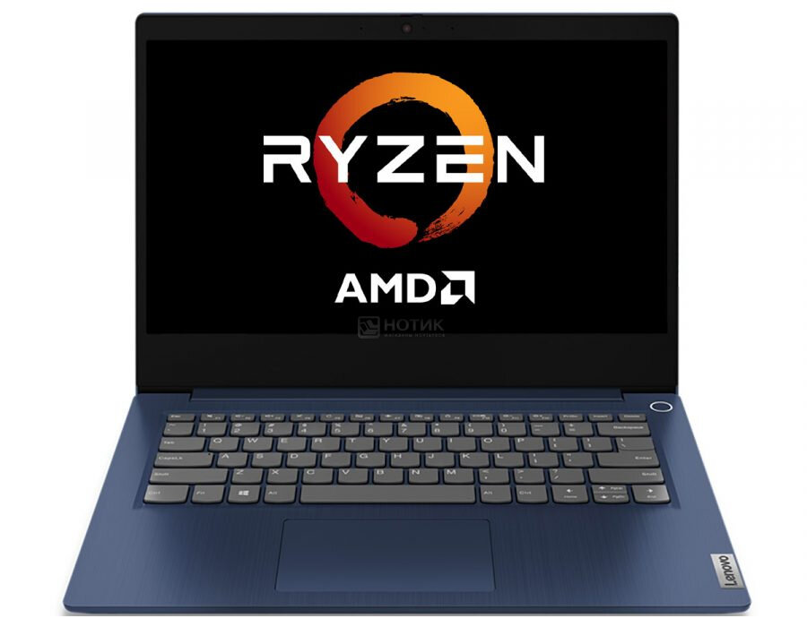 Ноутбук Lenovo Ideapad 3 14Ada05 14 TN Amd Ryzen 5 3500/21Ghz/Ram 8Gb/Ssd 512Gb/Integrated/Windows Home 11/Abyss Blue (81W000Vkru)