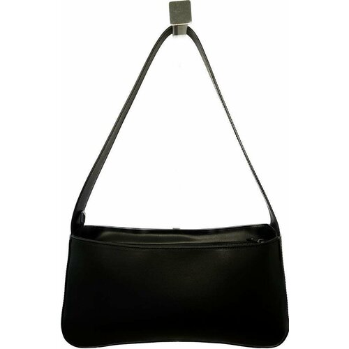 Сумка багет  SANDRIA, фактура гладкая, черный