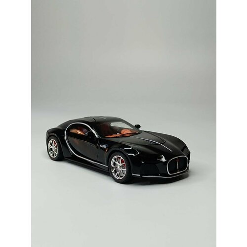 Модель автомобиля Bugatti коллекционная металлическая игрушка масштаб 1:24 черный2