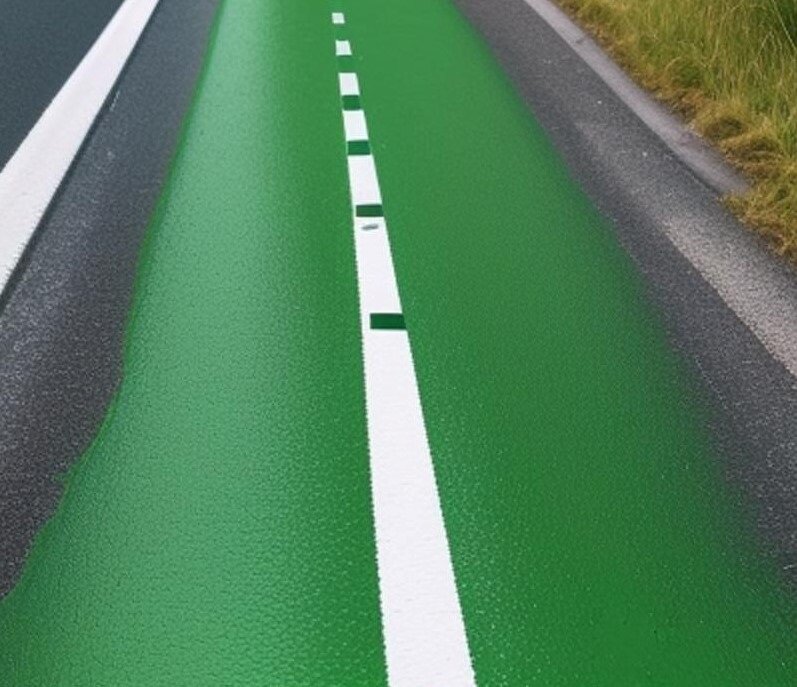 Краска износостойкая AcidColors Reflective Road для бетона и асфальта, зеленая, 1 кг - фотография № 2
