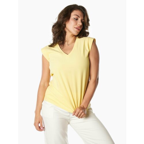 Футболка Тамбовчанка, хлопок, размер 44, желтый