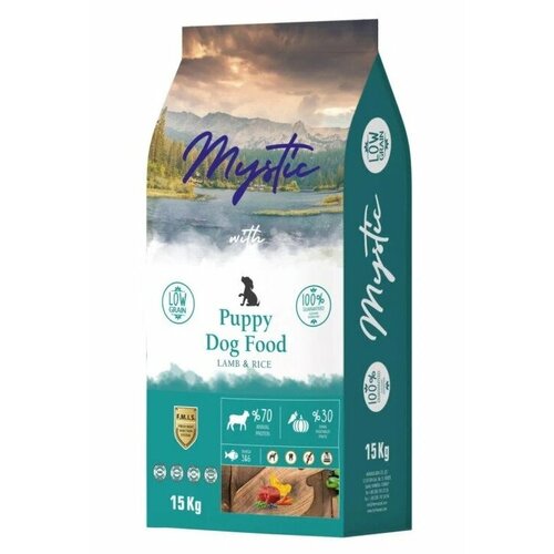 Mystic Puppy Dog Food Lamb & Rice 15 кг сухой корм для щенков с ягненком и рисом
