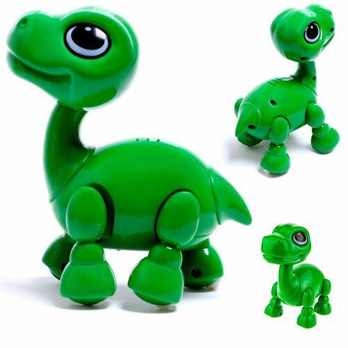 Интерактивная игрушка КНР на батарейках, Динозаврик, в коробке (0583442YS) интерактивная игрушка динозаврик hola ys180292 на батарейках в коробке зеленый