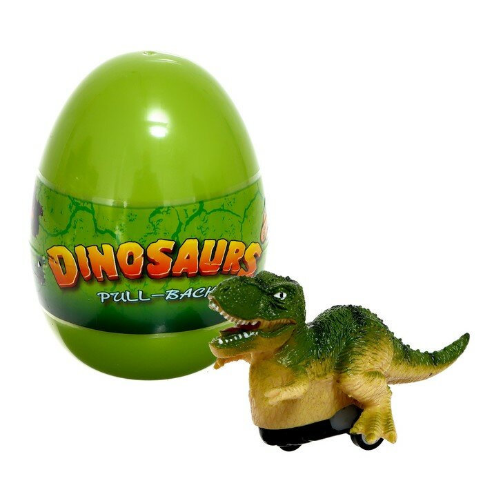 Машинка инерционная «Динозавры», в яйце, микс - фотография № 1
