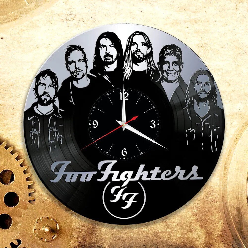 Настенные часы с группой Foo Fighters, David Grohl