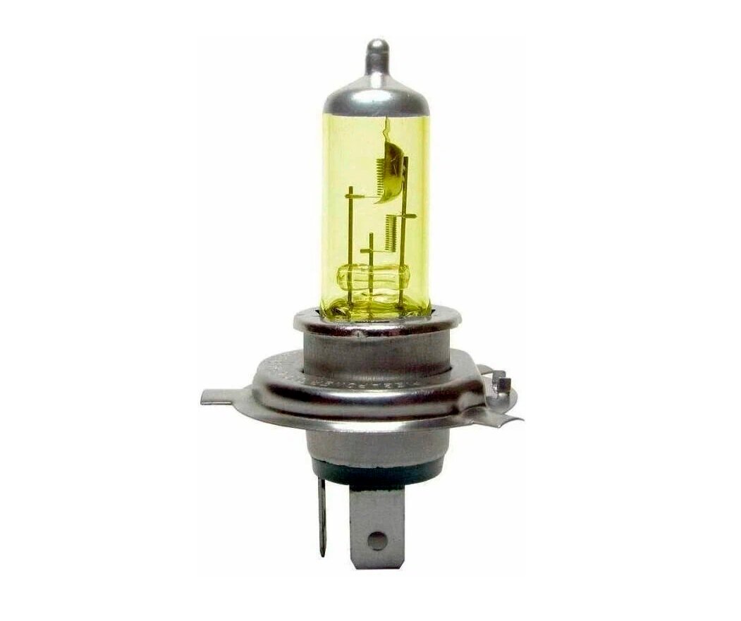 Лампа накаливания H4, 12V, 100/80W, yellow, LYNXauto