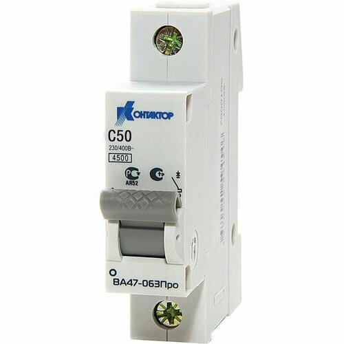 7000008 Автоматический выключатель Контактор ВА47-063Про 25А 1п 4.5кА, B