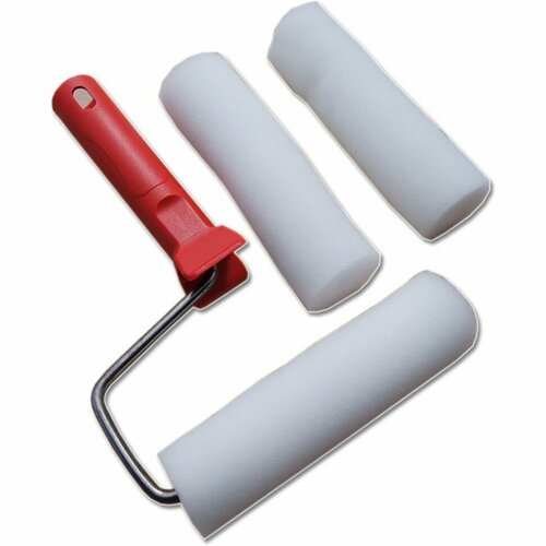 Набор валиков с ручкой + 2 шубки 140мм