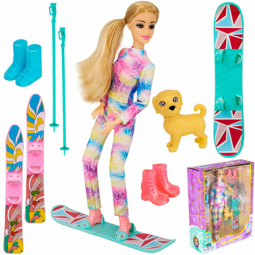 Кукла Miss Kapriz FCJ0908423 Моя профессия Спортсменка в коробке кукла barbie олимпийская спортсменка gjl73 скейтбординг