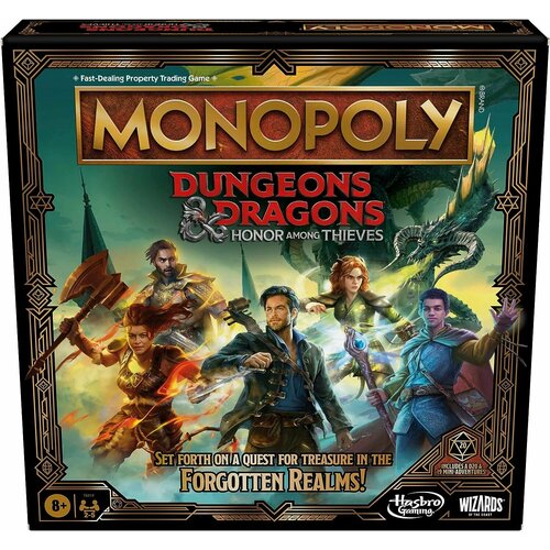 единорог Настольная игра Монополия Dungeons & Dragons: Honor Among Thieves на английском языке