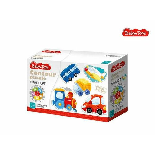 пазлы контурные baby toys половинки транспорт Пазлы контурные Baby Toys Транспорт