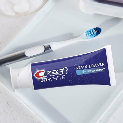 Crest 3D White Stain Eraser Icy Clean Mint Отбеливающая зубная паста без упаковки 87г