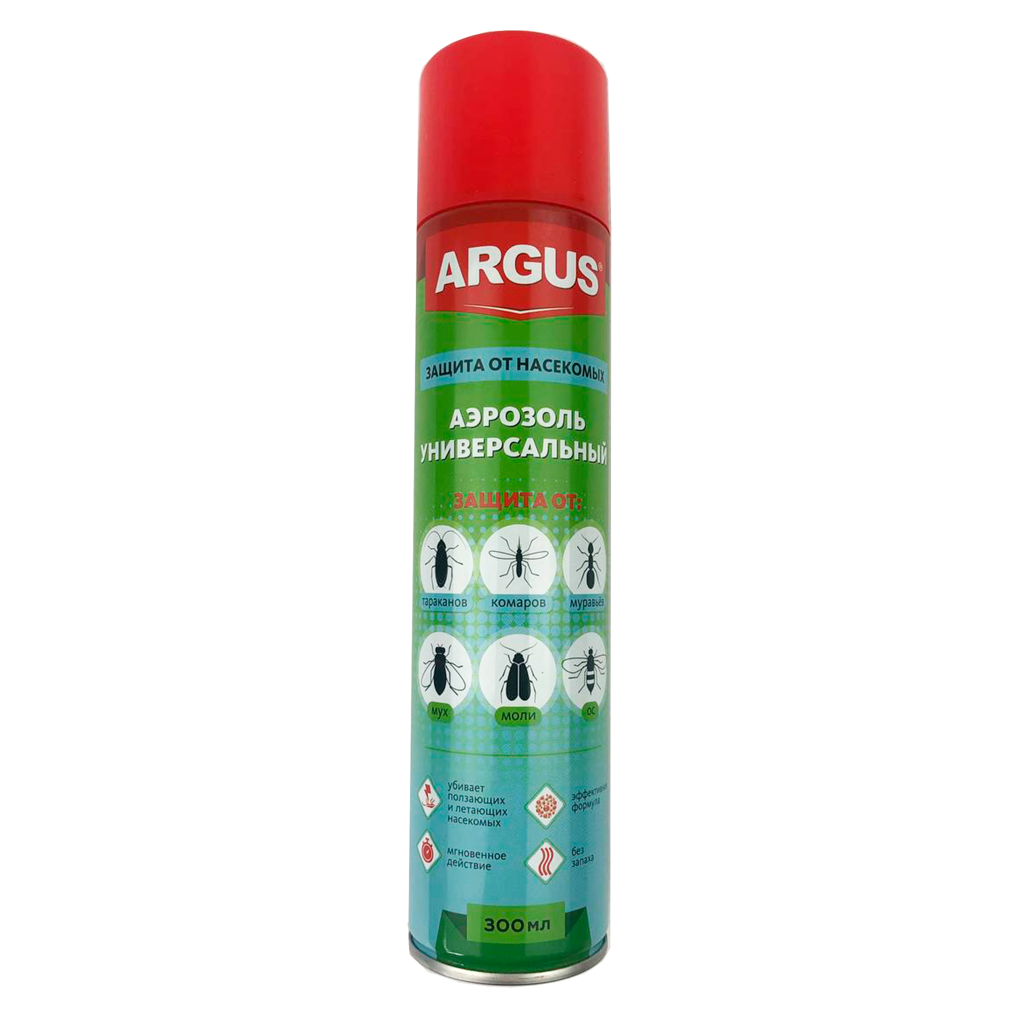 Универсальный аэрозоль от насекомых ARGUS 300 мл - 1шт
