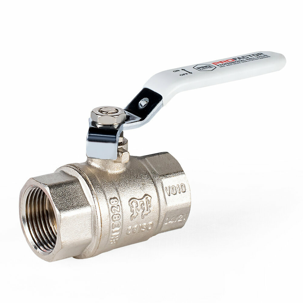 фото Кран шаровой PROFACTOR PF STANDARD ручка рычаг 3/4 дюйма в/в PF FBV 310