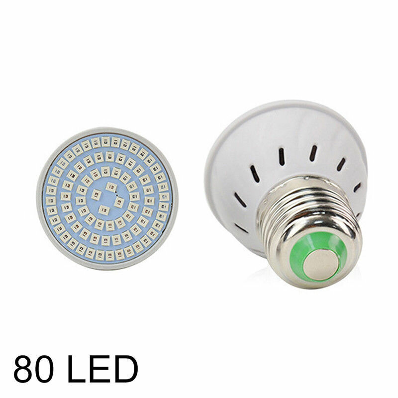 Светодиодный светильник E27 для выращивания растений 80leds 220V