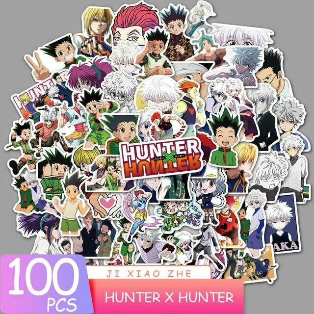Набор стикеров по аниме в стиле "Хантер х Хантер", 100 шт, Hunter x hunter