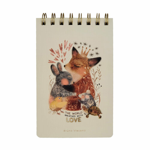 Блокнот на гребне «CUTE JOURNAL» B6-, BV, 100 Л. любовь, КАК ОНА есть линейка