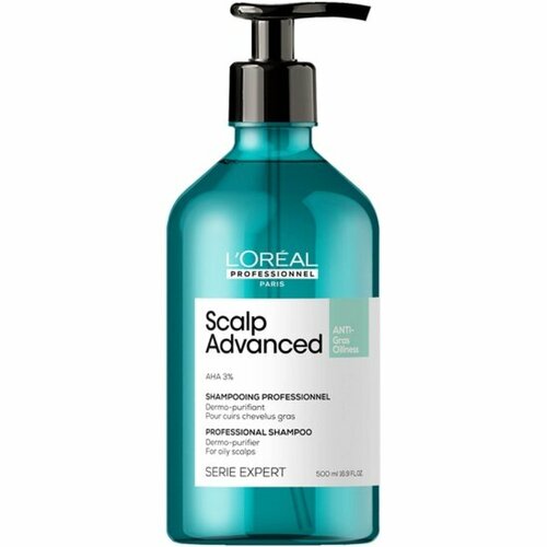 Шампунь L`oreal Professionnel Scalp Advanced для жирных волос, 500 мл