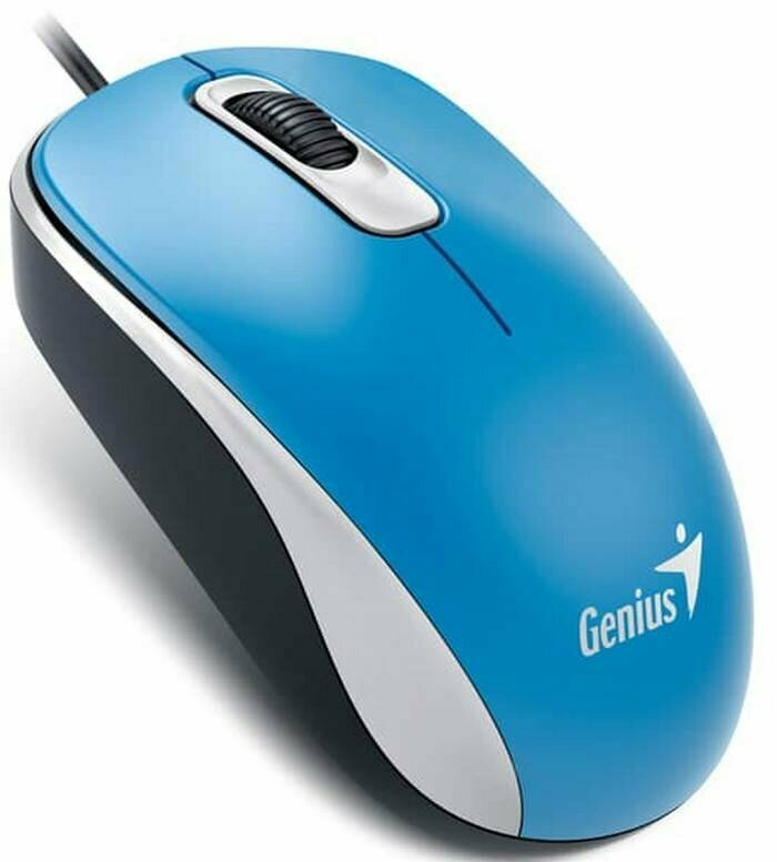 Мышь проводная Genius DX-110, синий