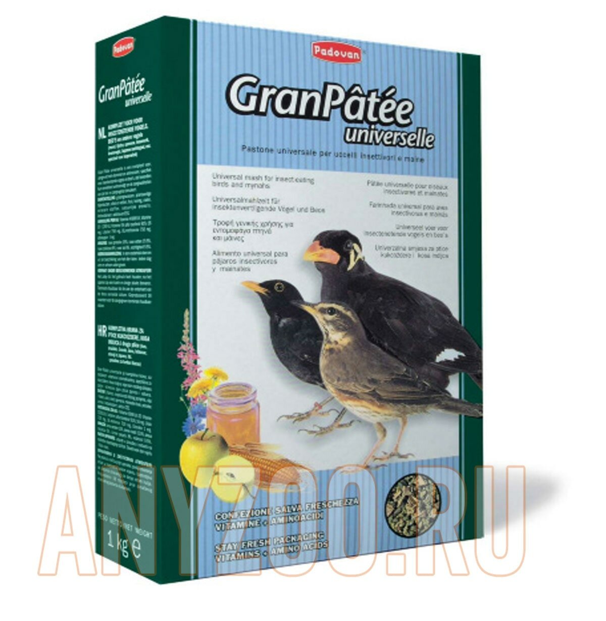 Padovan Granpatee Universelle корм для насекомоядных птиц 1 кг