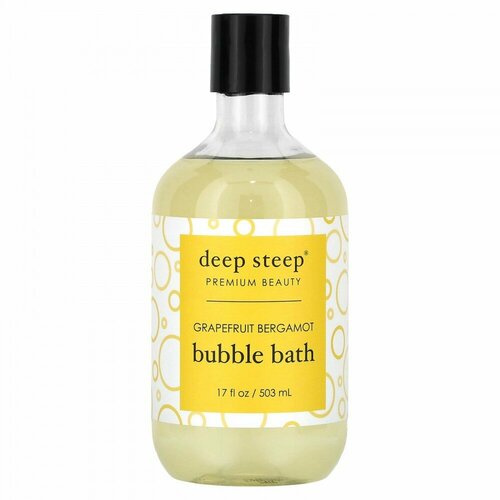 Deep Steep, Bubble Bath, Grapefruit Bergamot, 17 fl oz (503 ml)