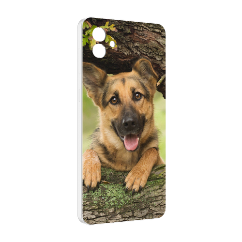 Чехол MyPads Собака-на-дереве для Samsung Galaxy M04 задняя-панель-накладка-бампер