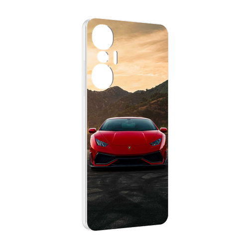 Чехол MyPads lamborghini ламборгини 1 мужской для Infinix Hot 20S задняя-панель-накладка-бампер