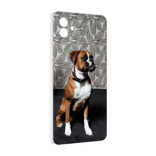 Чехол MyPads боксер собака для Samsung Galaxy M04 задняя-панель-накладка-бампер чехол mypads бигль собака для samsung galaxy m04 задняя панель накладка бампер