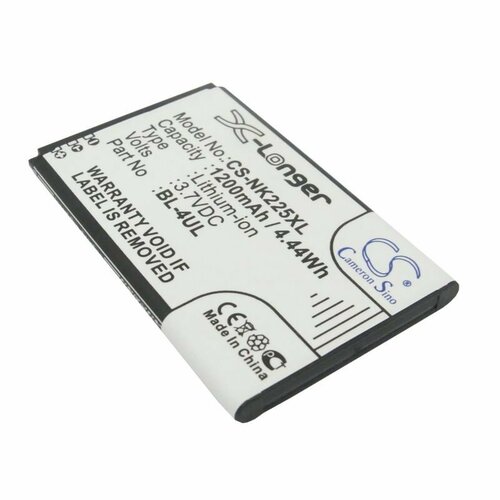 Аккумулятор CameronSino CS-NK225XL для телефона Nokia 3310 2017 (BL-4UL) 1200mah