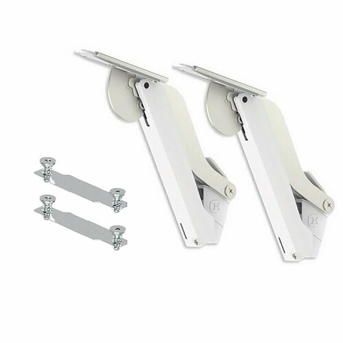 Подъёмный механизм открывания фасада ФриСпейс Комплект, тип E, белый/никель