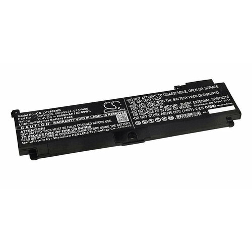 Аккумулятор CameronSino CS-LVT460NB для Lenovo ThinkPad T470s (00HW024) 2000mAh Type A вентилятор кулер для ноутбука lenovo thinkpad t460s t470s p n