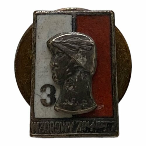 Знак-миниатюра Образцовый солдат 3 степень 1968-1973 гг. знак образцовый командир 3 степень польша 1973 1990 гг