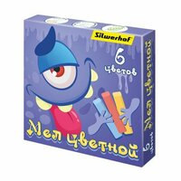 Мел цветной Silwerhof Монстрики 6цв.   ...