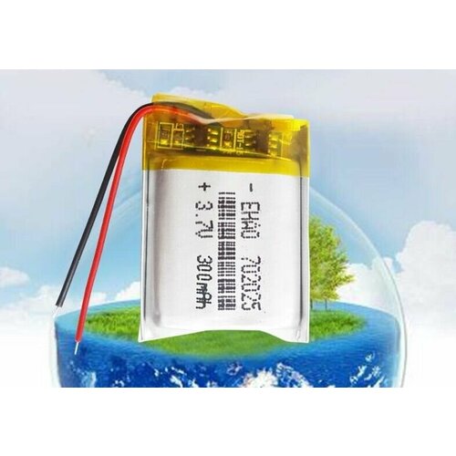 Аккумулятор Li-Pol 702025 (батарея) 7*20*25мм 2pin 3.7V/300mAh