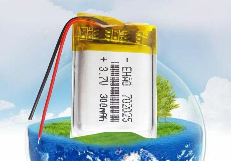 Аккумулятор Li-Pol 702025 (батарея) 7*20*25мм 2pin 3.7V/300mAh