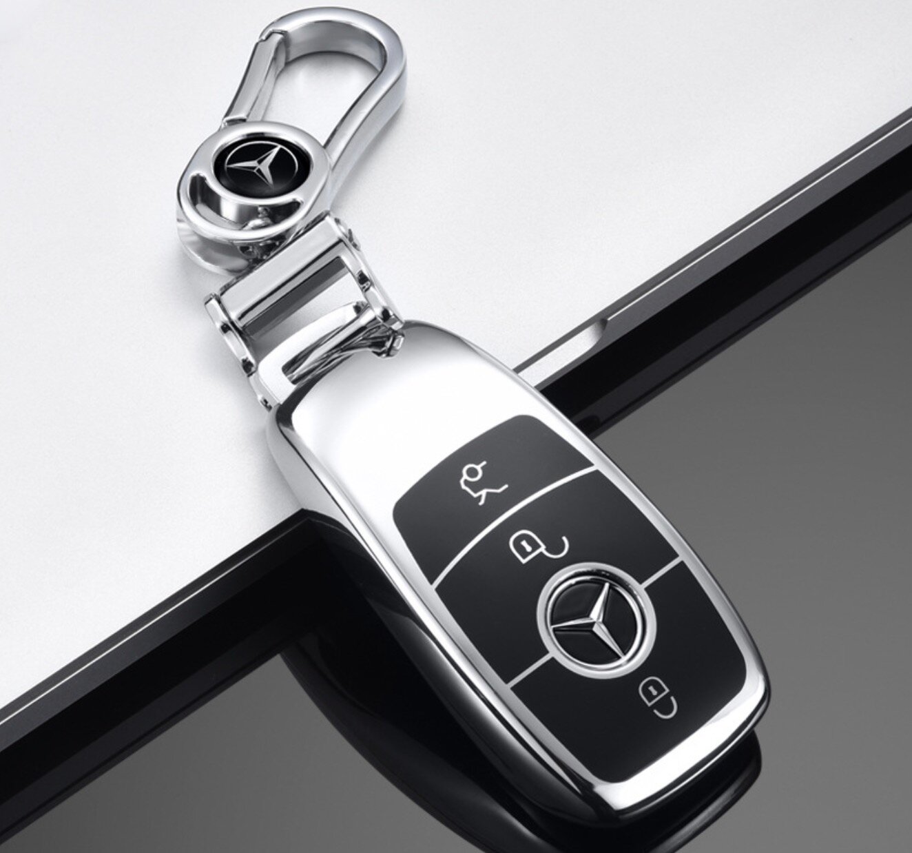Защитный универсальный чехол футляр брелок для автомобильного смарт ключа Mercedes-Benz CLA GLA‎ GLB GLS GLC мерседес